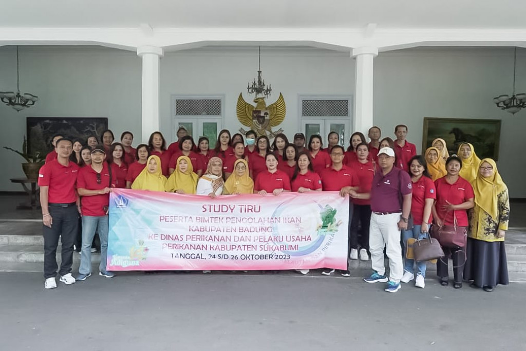 Tingkatkan Daya Saing Produk Perikanan Badung, TP PKK dan Dinas Perikanan Badung Study Tiru Ke Sukabumi Jawa Barat